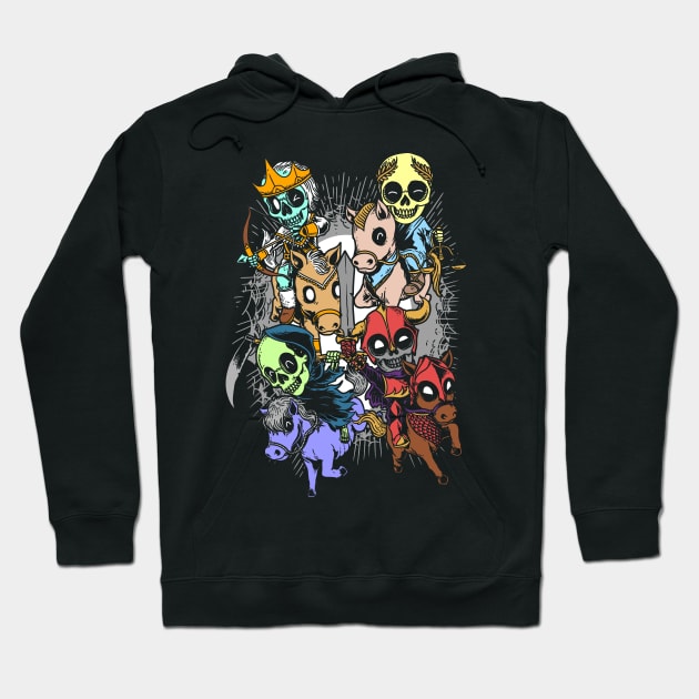 4 horsemen Hoodie by doodledraw